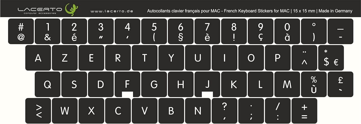 Lacerto Lacerto® | 15x15mm Franse sticker voor PC / laptop & notebook