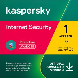 Kaspersky Internet Security 2023 1 poste 1 an
