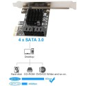 CARTE CONTROLEUR PCI EXPRESS 3.0 SATA 4 ports