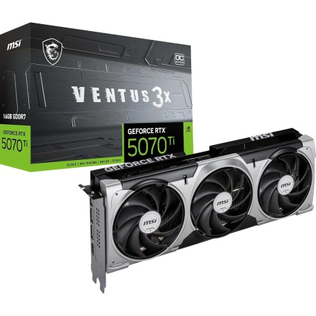 Carte graphique MSI GeForce RTX 5070 Ti 16G Ventus 3X OC