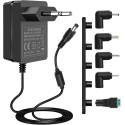 Adaptateur Secteur 24V 1,5A 5,5 x 2,1 mm + 5 connecteurs