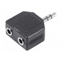 Doubleur adaptateur jack 3.5 stéréo