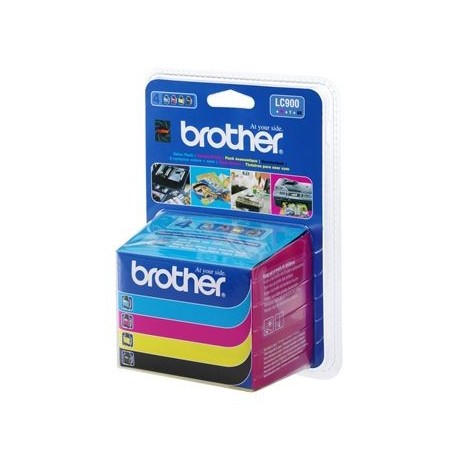Brother LC900 Value Pack (Noir, Jaune, Cyan, Magenta)