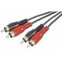 Cable cinch RCA M/M audio stéréo 1.2m