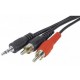 Cable jack 3.5mm vers 2xRCA 3m