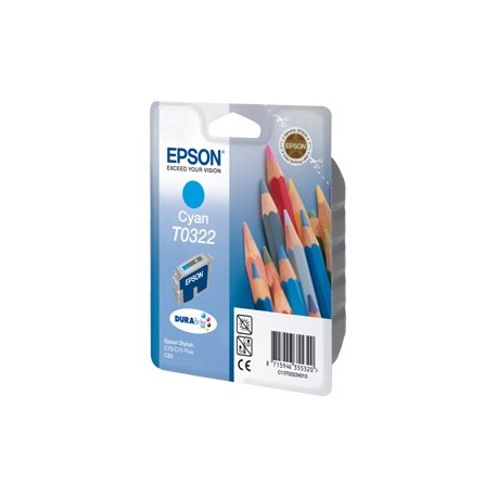 Epson Cyan T0322 Crayons