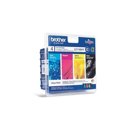 Brother LC1100 Value Pack (Noir, Jaune, Cyan, Magenta)